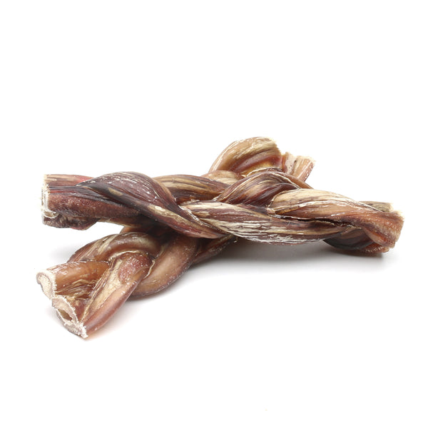 6 Inch Braided Bully Sticks - Odor-Free - Thick